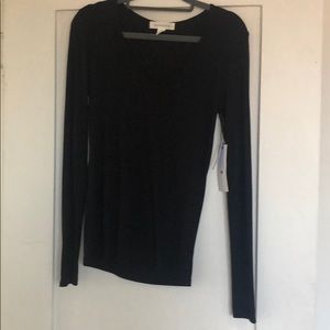 Treasure and Bond Basic Vneck Rib Tee